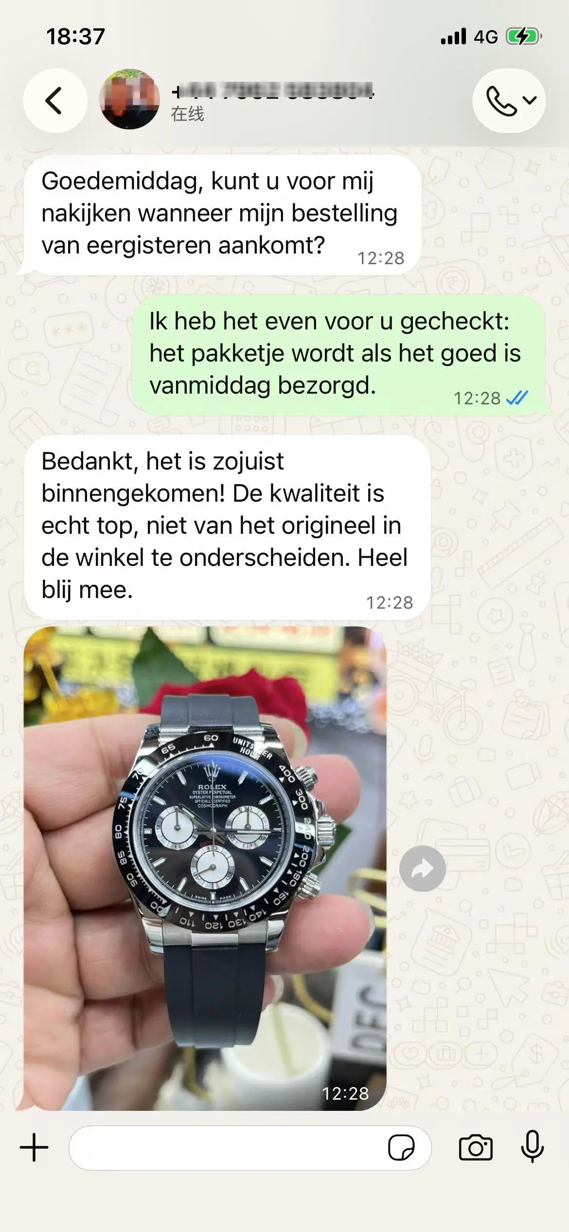 Koerier met tracking